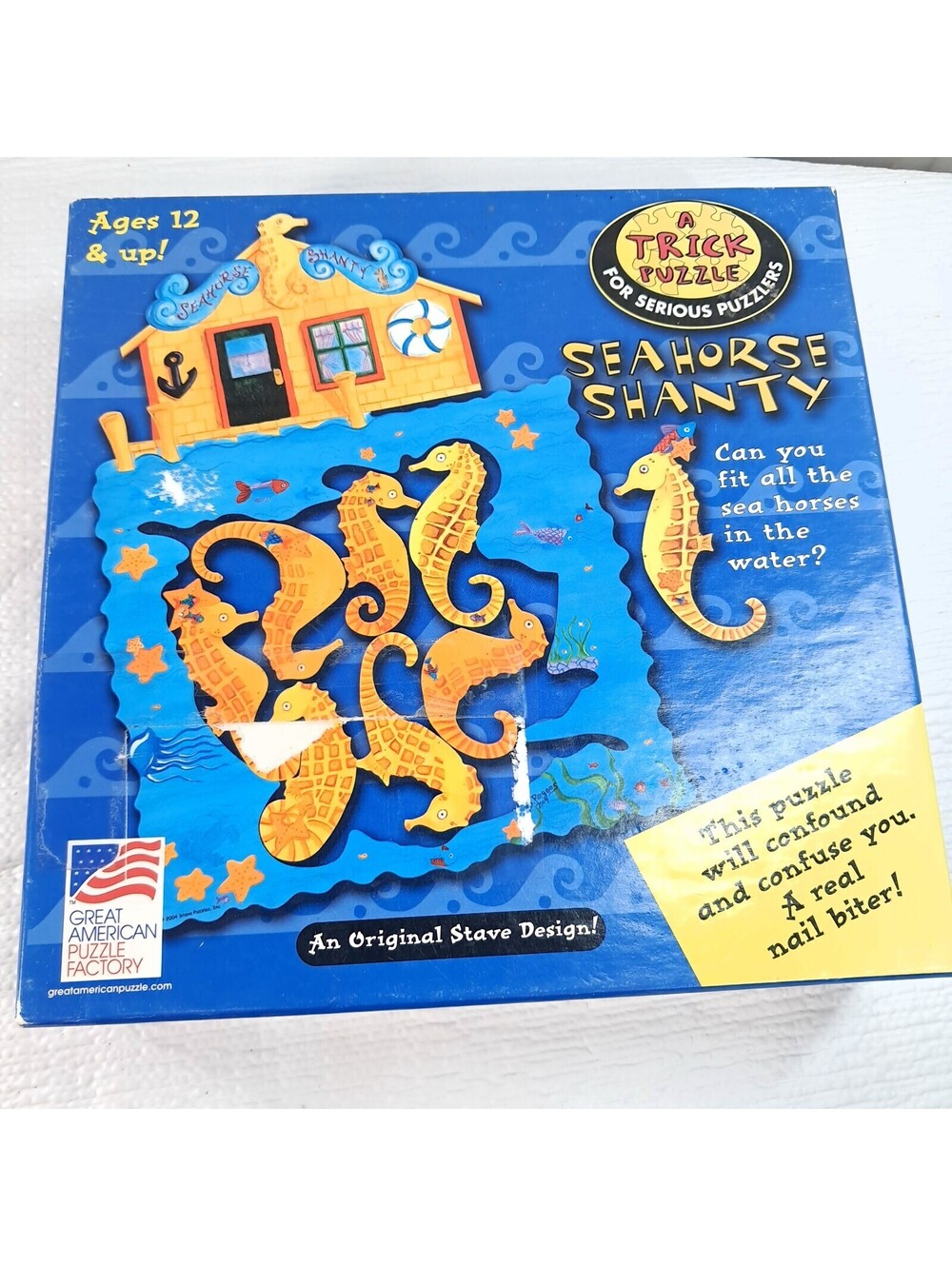 Stave Design Seahorse Shanty A Trick Puzzle Great American Factory USA complete